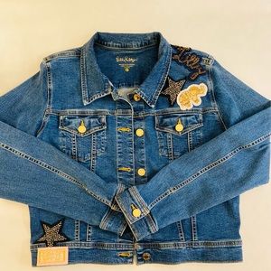 Lilly Pulitzer Embellished Denim Jacket